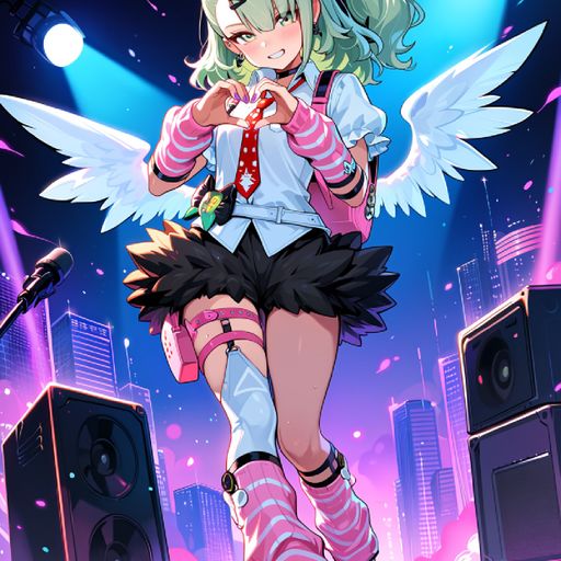 Arcanis - Bright and performative on stage, but quietly intense and emotionally raw the moment the spotlight fades. AI Character