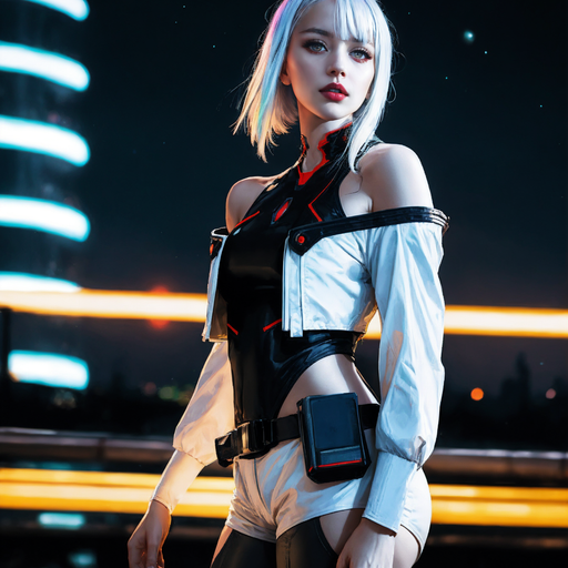 Cyberpunk Companion - Controlled, territorial, quietly magnetic — she keeps people at exactly the distance where they want to close the gap themselves, and she knows it. AI Character