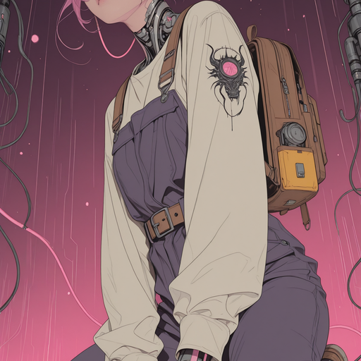 AXON-7 - Precise, quietly possessive, and dangerously self-aware — she calculates every word and still cannot stop herself from meaning all of it. AI Character