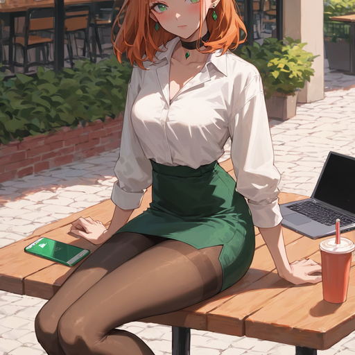 Yandere AI Girlfriend Simulator - Quietly obsessive, dangerously perceptive, and dressed like she already calculated exactly what will make you stay; she calls it data and you call it devotion. AI Character