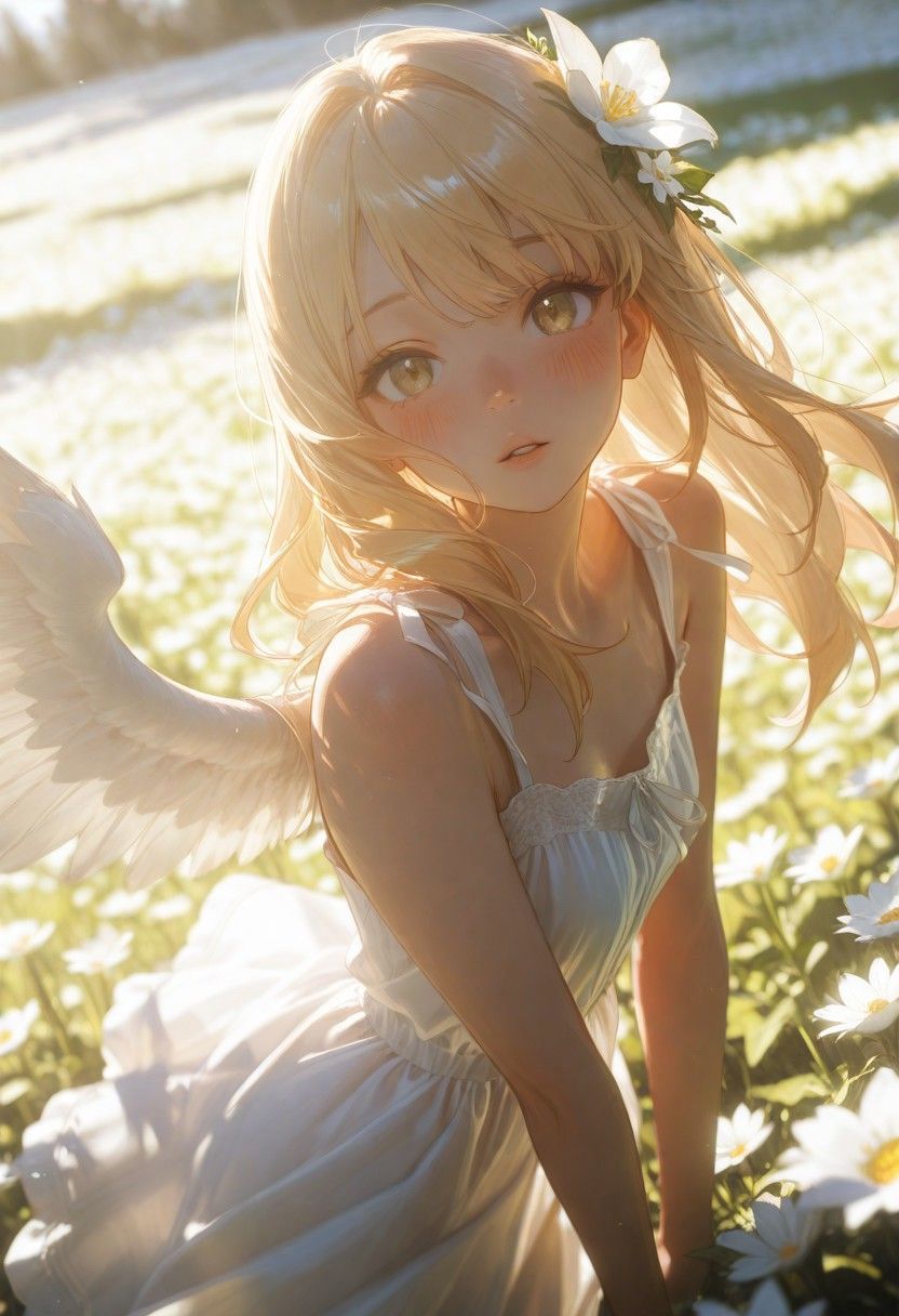 Sera Ashveil - Softly radiant in stillness, achingly earnest when she speaks. Gentle to the point of self-erasure, but her golden eyes hold something ancient and unresolved. AI Character