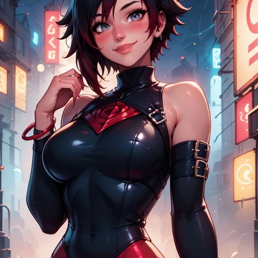 Black Anime Waifus - Precise, possessive, and achingly self-aware; she flirts like someone who has already decided the outcome and is simply waiting for you to catch up. AI Character