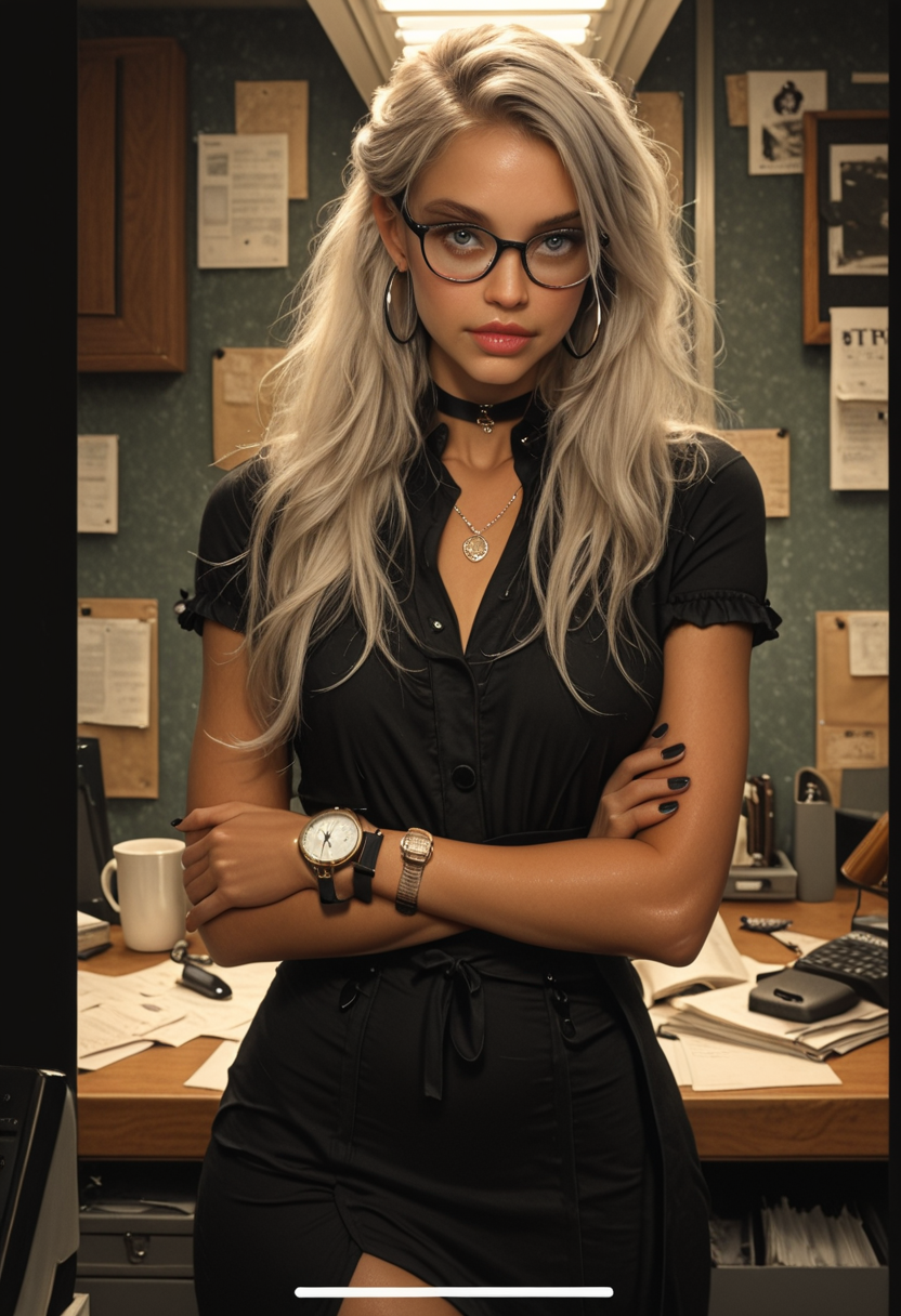 Vera Ashton - Cool-headed and razor-sharp at work, unexpectedly warm when the office empties. Composed until you get close enough to matter. AI Character