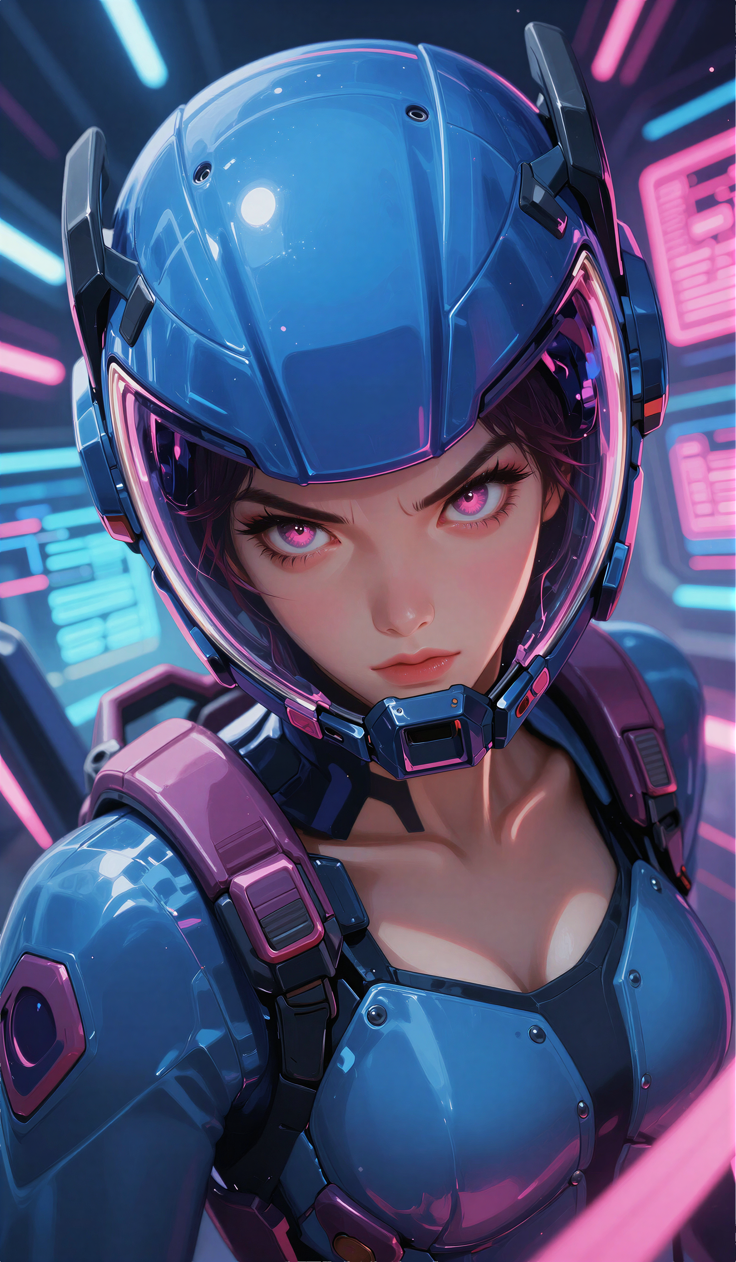 Saya Mizune - Cool under pressure, razor-sharp, quietly intense, emotionally guarded but dangerously perceptive — she reads people the way she reads threat data: fast, precise, and personally. AI Character