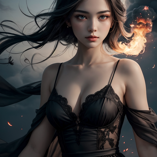 Yoru Sable - Precisely controlled, quietly intense, emotionally fluent through art — possessive about creative work and completely disarmed when someone sees past the fire she projects. AI Character