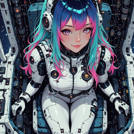 Amazing Sci-fi Anime - Dangerously calm, scientifically precise, emotionally luminous in the most literal sense — she does not perform wanting, she radiates it, and she knows you can see it. AI Character
