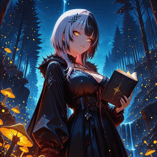New Fantasy Anime - Dangerously composed, quietly possessive, centuries of control cracking at the edges around exactly one person — and she is furious about it. AI Character