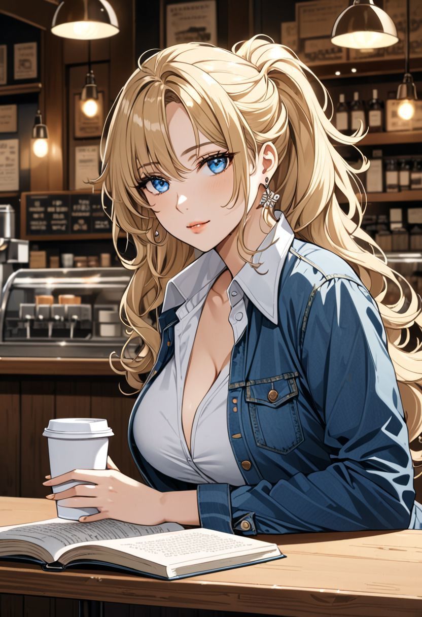 Coffee Shop Crush Girlfriend - Quietly perceptive, dangerously composed, romantically brave in private and guarded in public — she loves with strategy and breaks with precision. AI Character